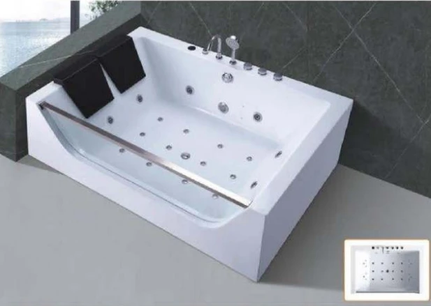 Freestanding Acrylic Whirlpool Massage Bathtub Double Person Used Cheap Massage Bath Tub