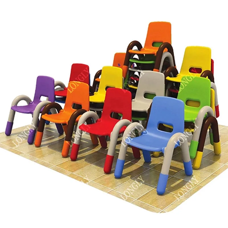 Colorful kindergarten kids plastic chair price for preschool