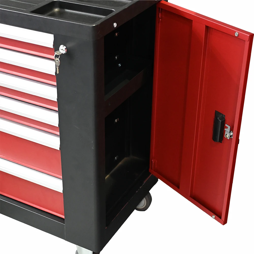 Factory SPCC Tool Chest Cart with Wheels Keyed Locking System for Repair Projects Garage Workshop Home Tool Cabinet