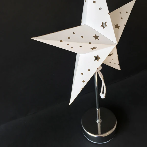 Festival Decorative Customized Battery Operated Paper Star Fancy Table Lamp