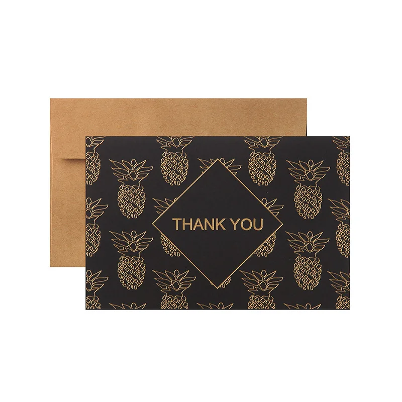 Wholesale Cheap Custom Printed Thanks giving Greeting Cards Creative Birthday Thank You Wishes Blank Postcards Mini Gift Cards