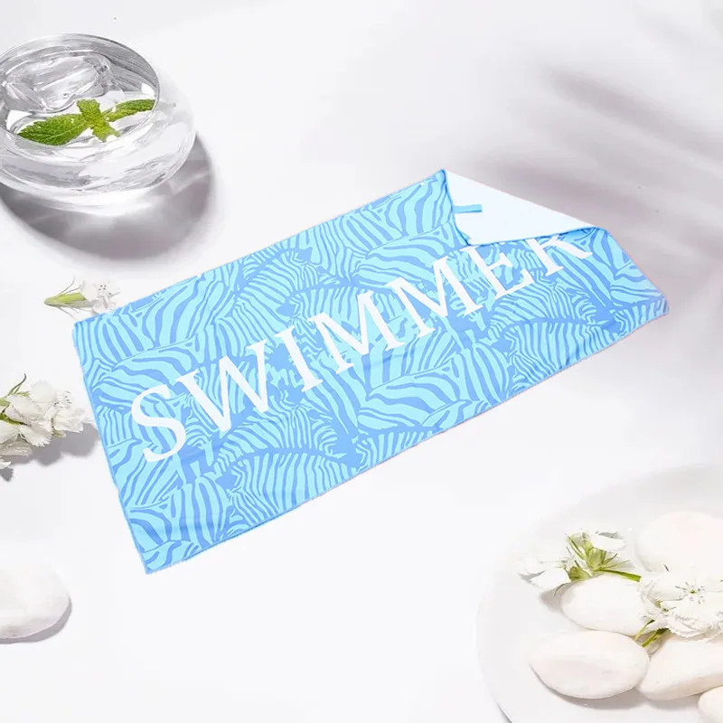 Free Design Custom Beachtowel Beach Towel With Logo Custom Print Fast Shipping Summer Large Beach microfiber towel wholesale