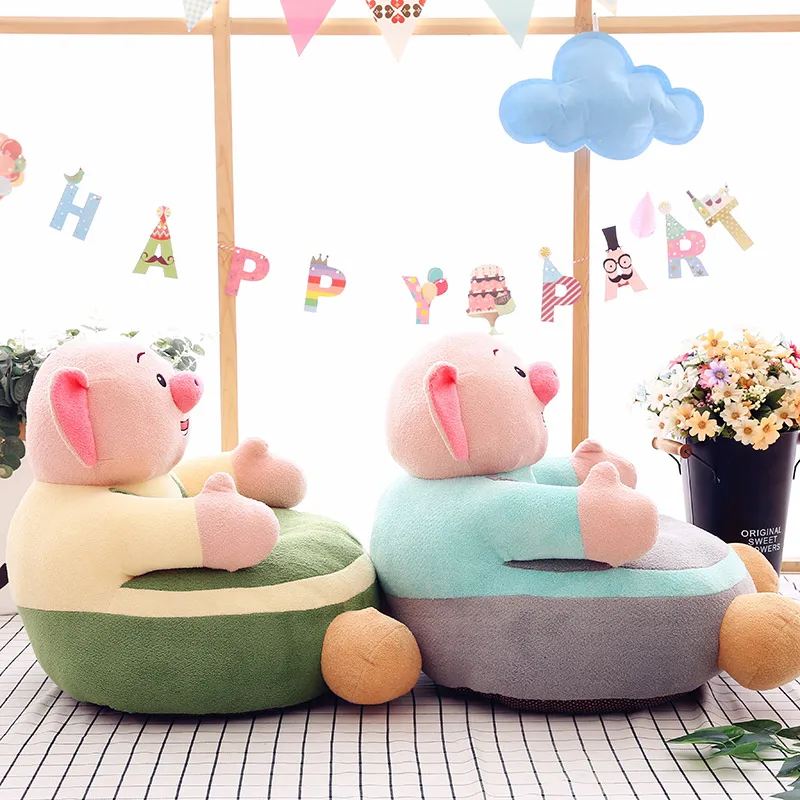 Hot sale pig pattern plush toy sofa baby sofa chair plush toy pick price