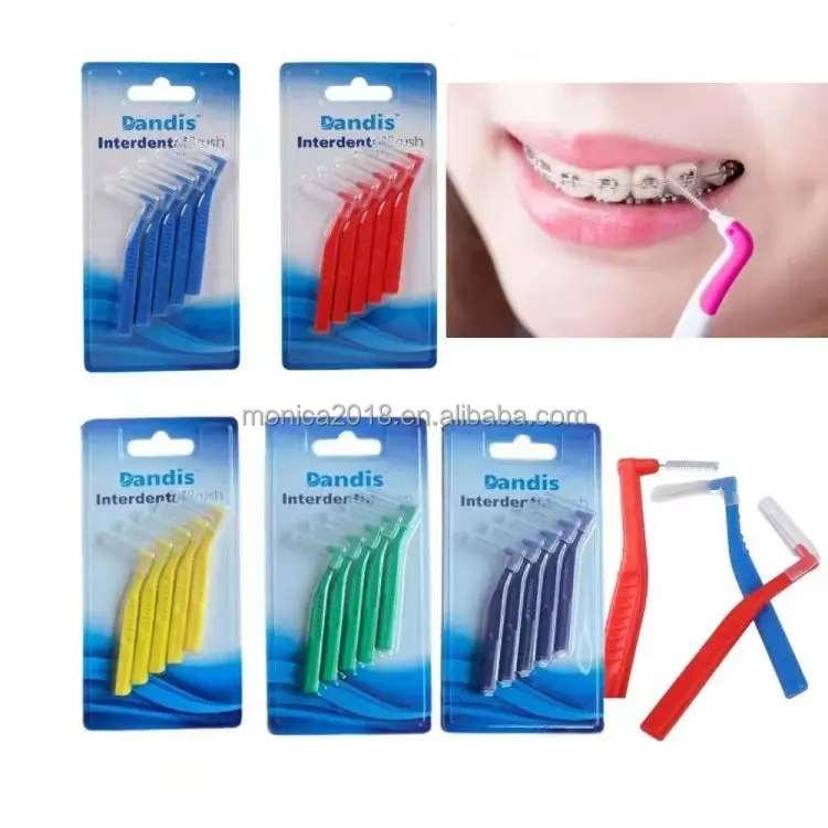 Dental Orthodontics Interdental brush 5pcs/pack