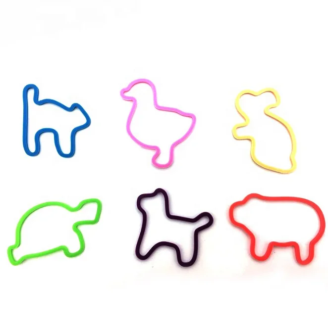 Hot Selling DIY Crazy Rubber Bands Custom Shape Silicone Loom Rubber Band Bracelet