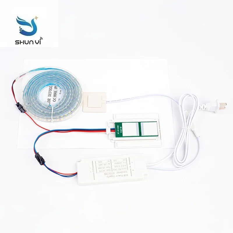 Smart Switch Double Bond Single Double Color Led Dimmer Touch Sensor Switch For Hotel Bathroom Antifogging