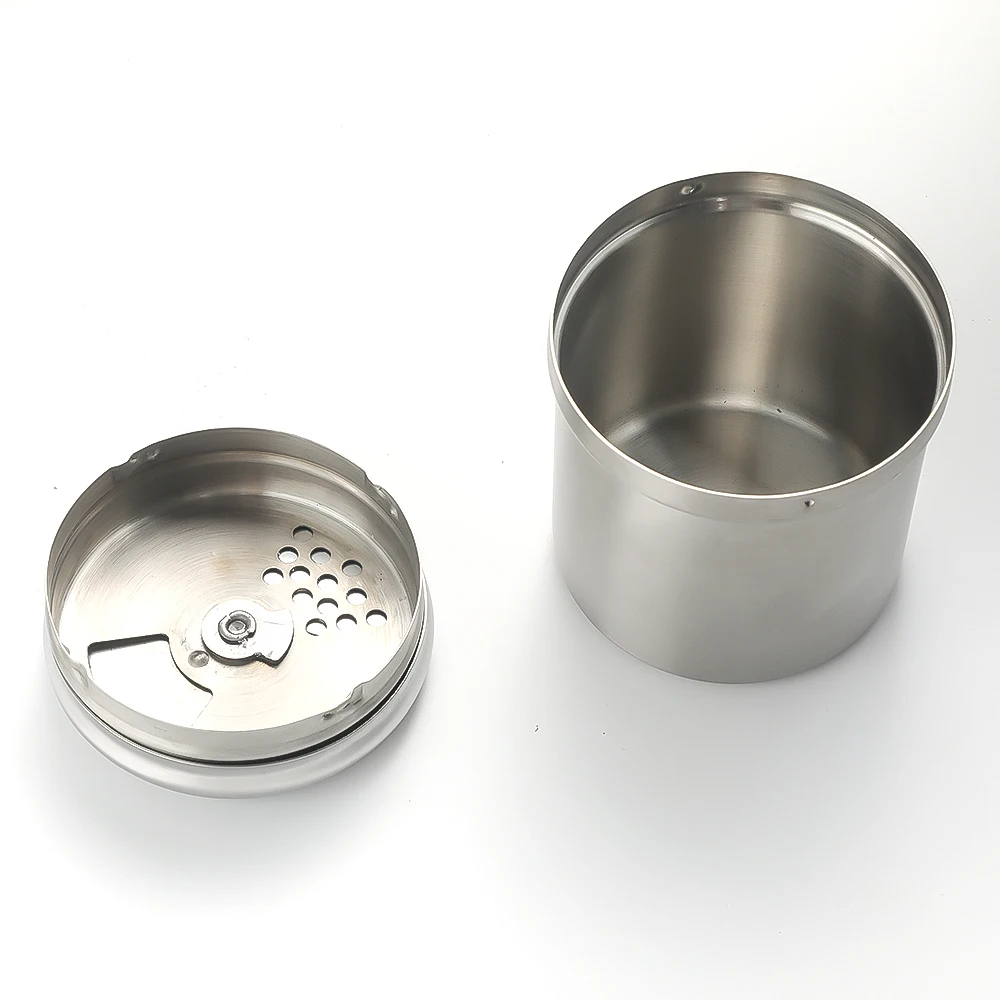 Factory Direct Sale Leakproof  SS304 cruet kitchen mini disposable salt and pepper shaker For BBQ Outdoor