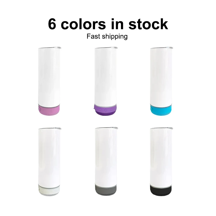 20oz Bluetooth Tumble Stainless Steel insulated Tumbler With   Double Wall ,Smart Tumbler With speaker
