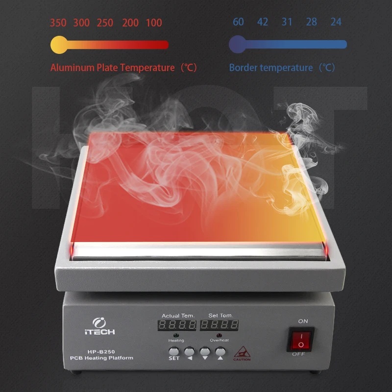 ITECH HP-B150 Multipurpose temperature control heating platform 150x150mm 400W Electric Heat Plate PCB Preheating Platform