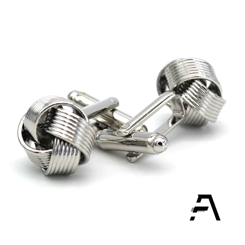 Golden knot cufflinks wholesale price dongguan fancy