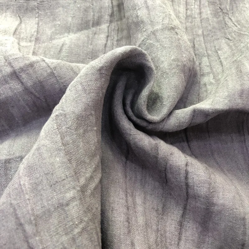 Fine 100% Flax Linen Yarn Dyed Woven Fabric