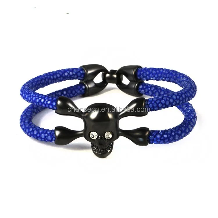 Fashion Jewelry Pirate King Skull Bracelet for Men
