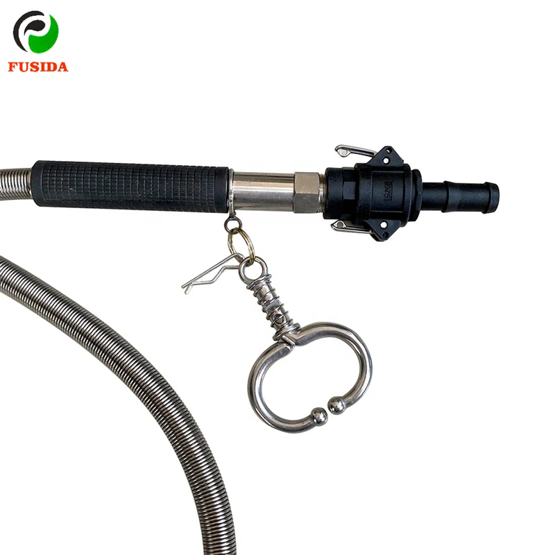 Stainless Steel Cow Postpartum Rehydration Device Cattle Drench Pump Cow Liquid Feeder