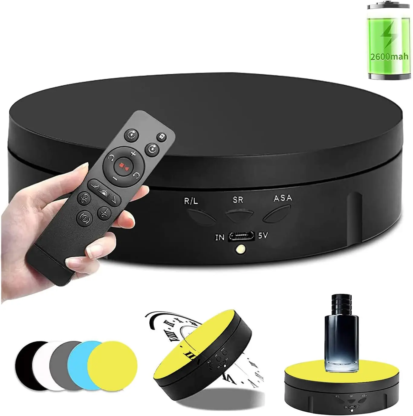 360 photography turntable degree rotating electric turntable 360 motorized rotating display stand for jewelry photography watch
