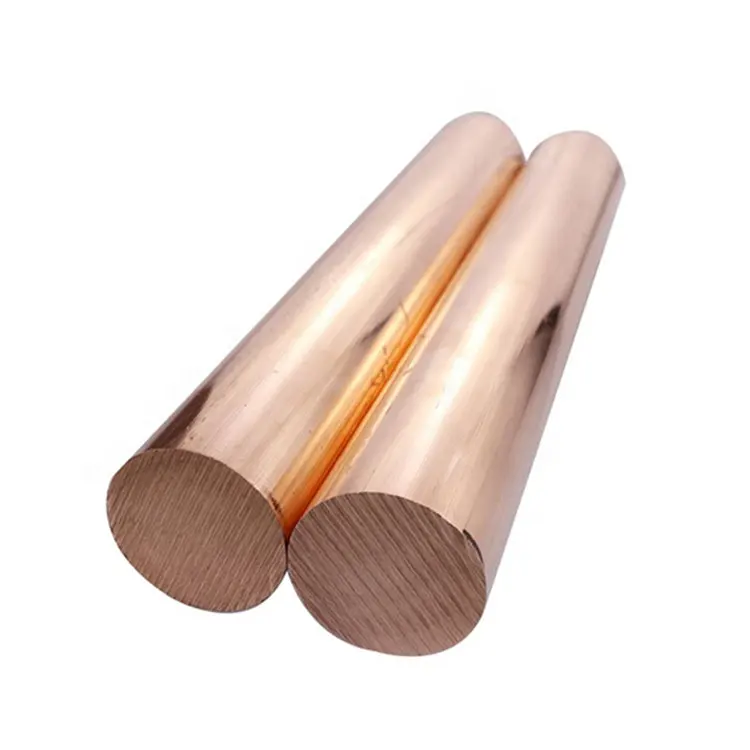 1mm-80mm ASTM 99.99% Pure C1020 C1100 T1 T2 Copper Round Rod Bar