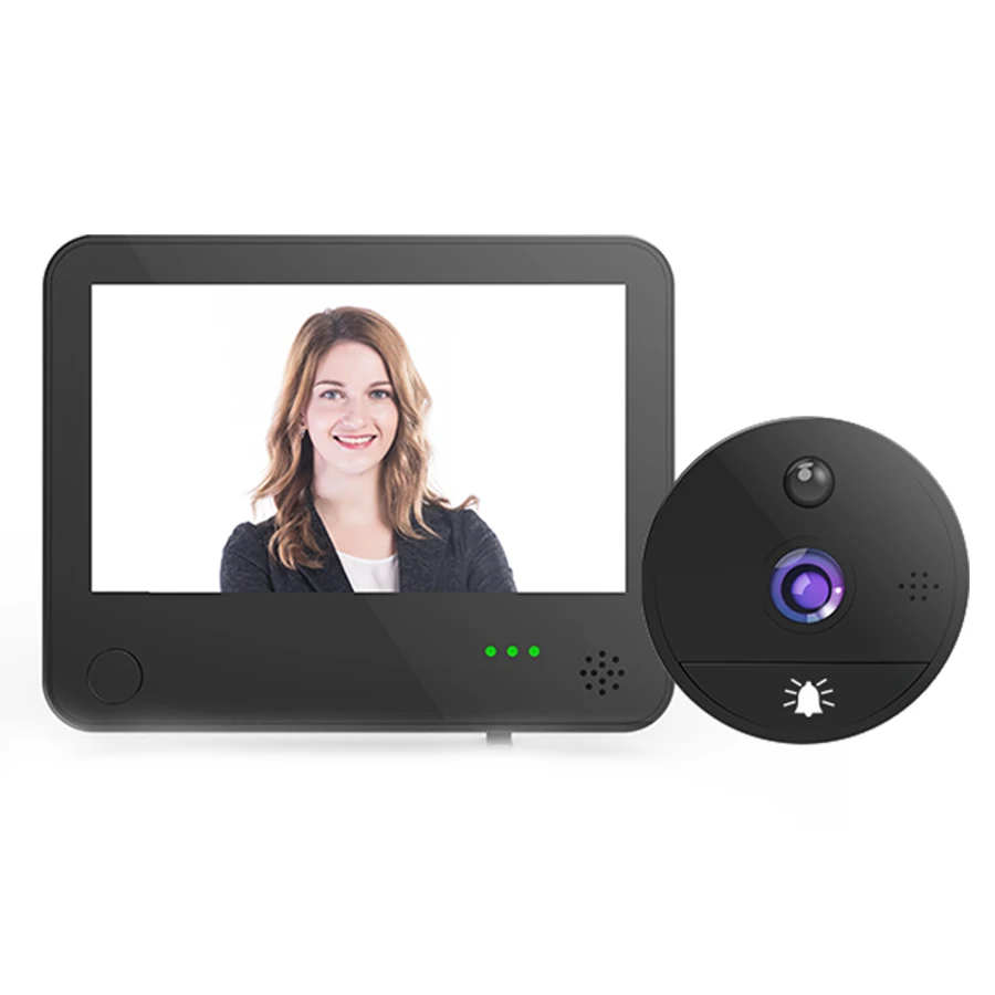 Wireless wifi visual intercom doorbell phone remote monitoring video intelligent cat eye anti-theft doorbell