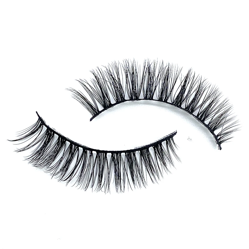Best Quality False Lashes Wispy Soft 3D Silk Eye Lashes Private Label Silk Lashes
