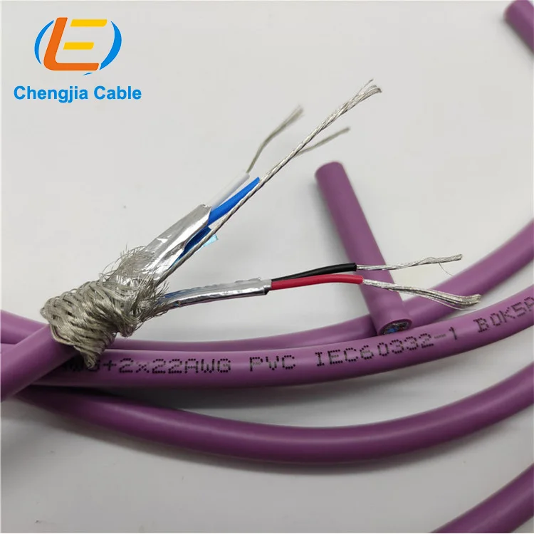 PVC  shielded cable CC-Link 3-core stranded industrial bus cable Copper Conductor Wires Electrical Equipment bus Cable