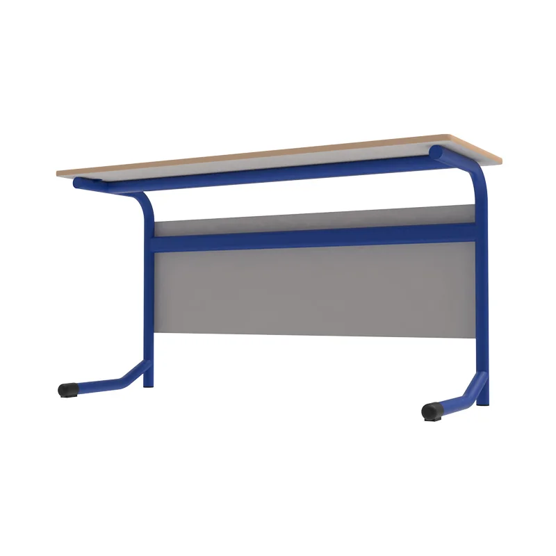 University Classroom Desk With Front Panel School Furniture College furniture Double Person Table School Student Table Desk