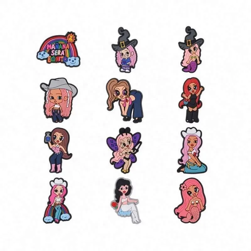 2023 custom Newest bad bunny rubber lucky charms manana sera bonito karol g shoe