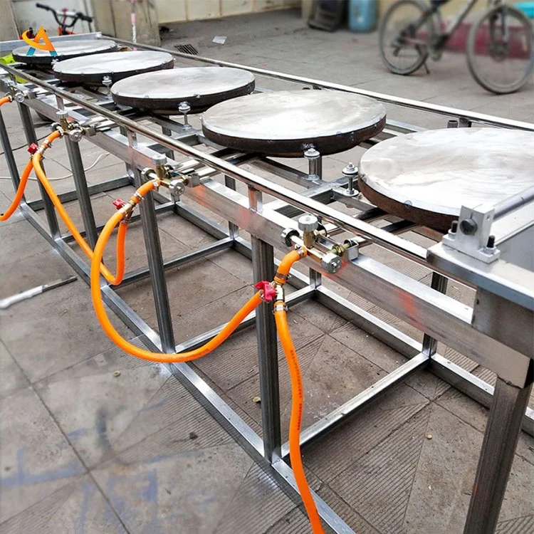 automatic flat arabic bread making machine Baked flat pancake maker hand push dosa baking machine