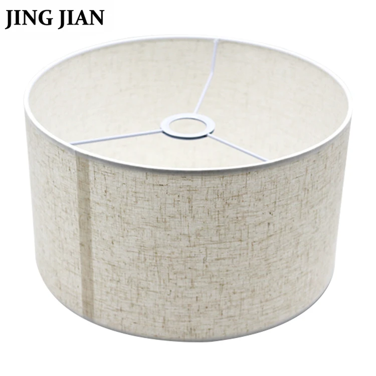 Vintage Custom Round/Square OEM PVC Lamp Shades Modern Nordic Fabric Table Lamp Decorative Shade