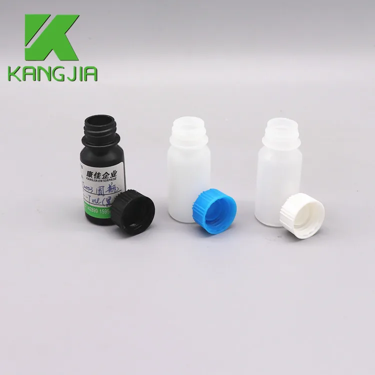 High quality Plastic Reagent Bottle 5-7 ML Round Bottle HDPE Small Capacity IVD Factory Direct Supply Chemical Vials Lab Grade