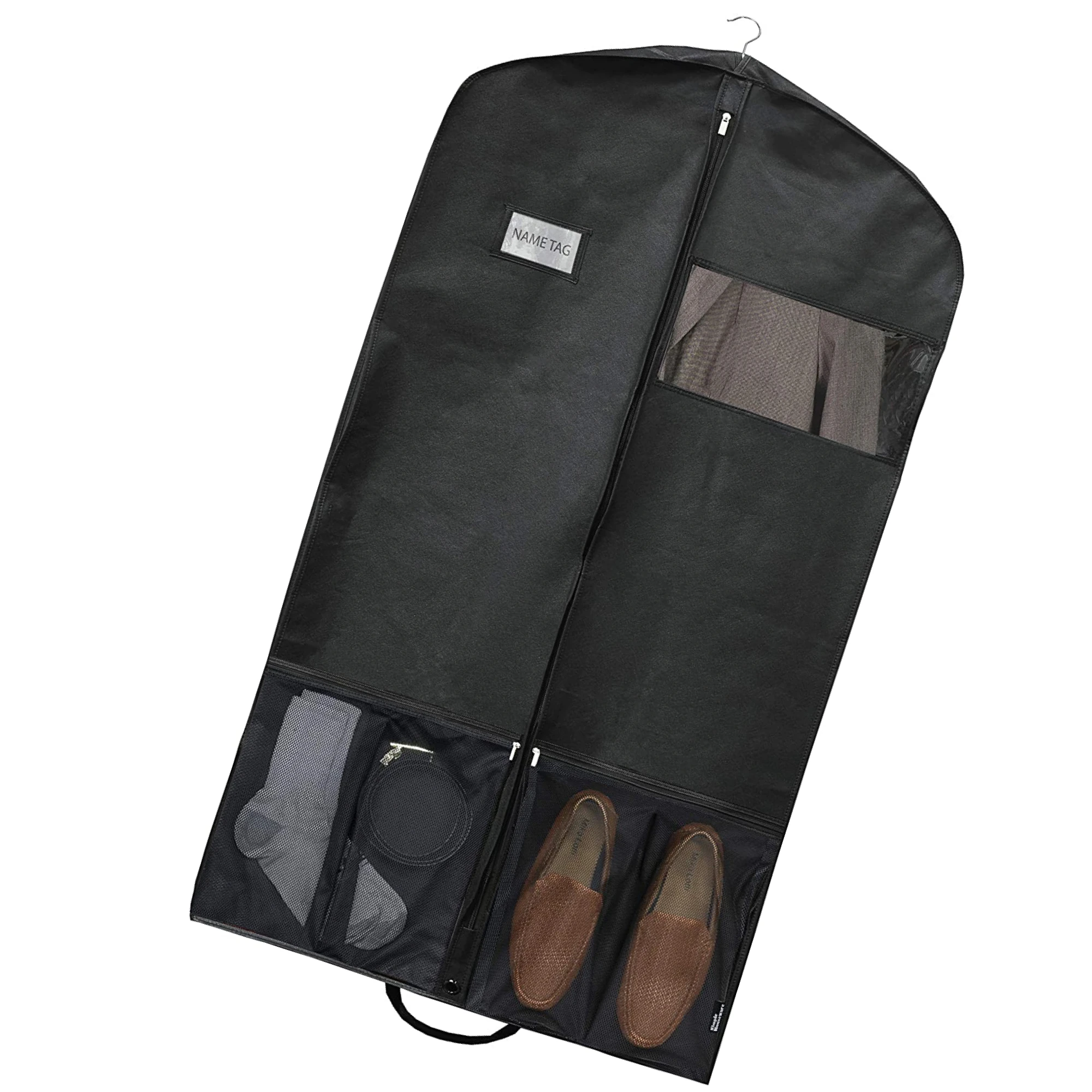 Hanging Garment Bags for Storage and Travel-Suit Bag Dress Shirt Coat and Dress Cover with Window and Zipper