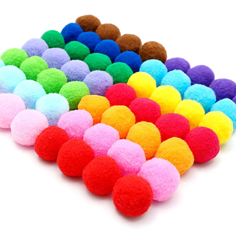 2022 Fluffy Soft Pom Poms Pompoms Ball Handmade Holiday decoration DIY Sewing Craft Supplies