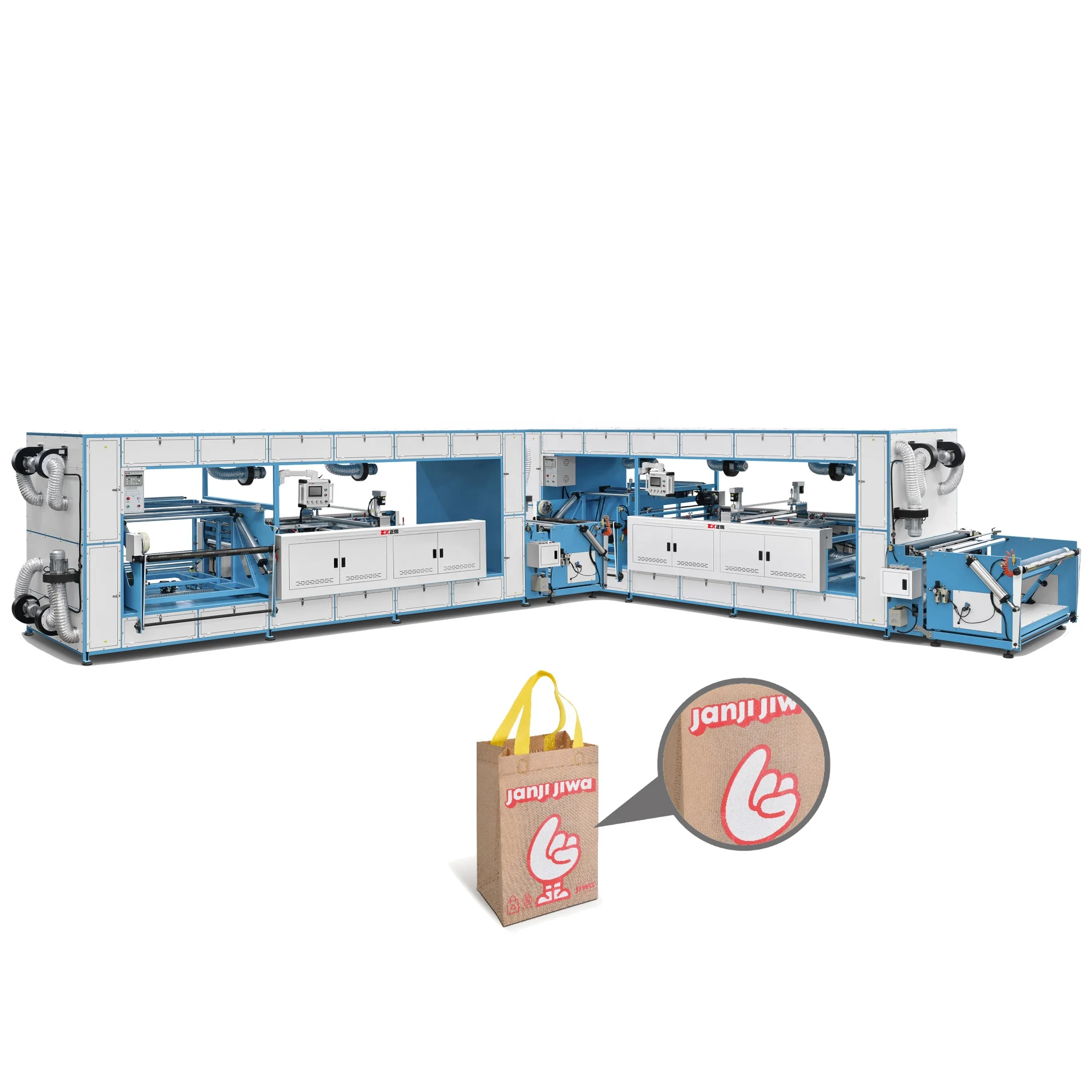 ZXH-B1200 China Supplier Top Quality PP Non Woven Fabric Two Tone Screen Gift Bag Printing Machinery Price