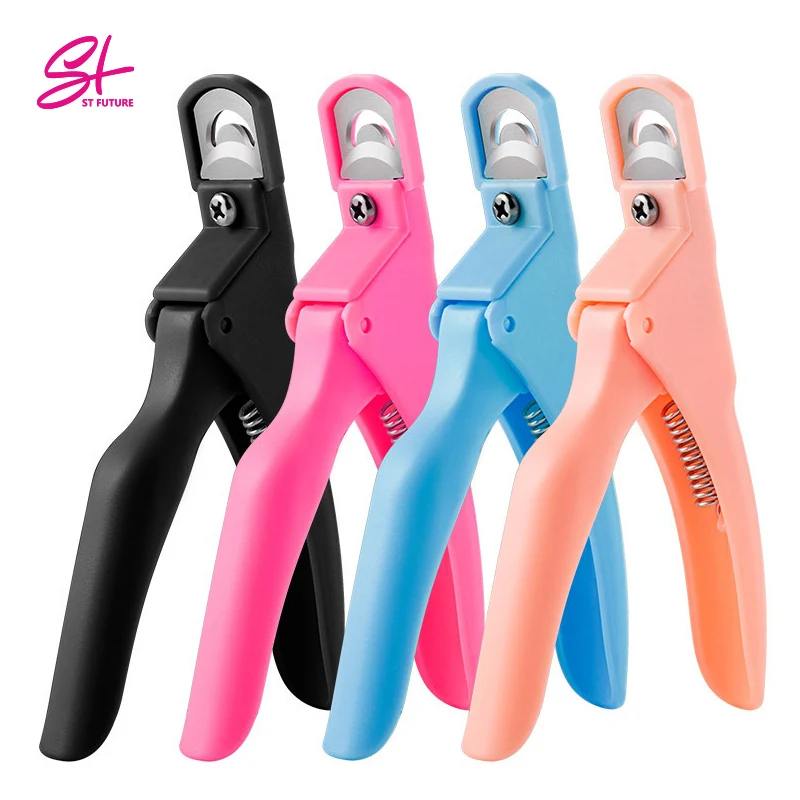 ST FUTURE Professional Nail Art Clipper Edge Cutter UV Gel False Nail Tips Stainless Steel U One Word Clippers Manicure Tool