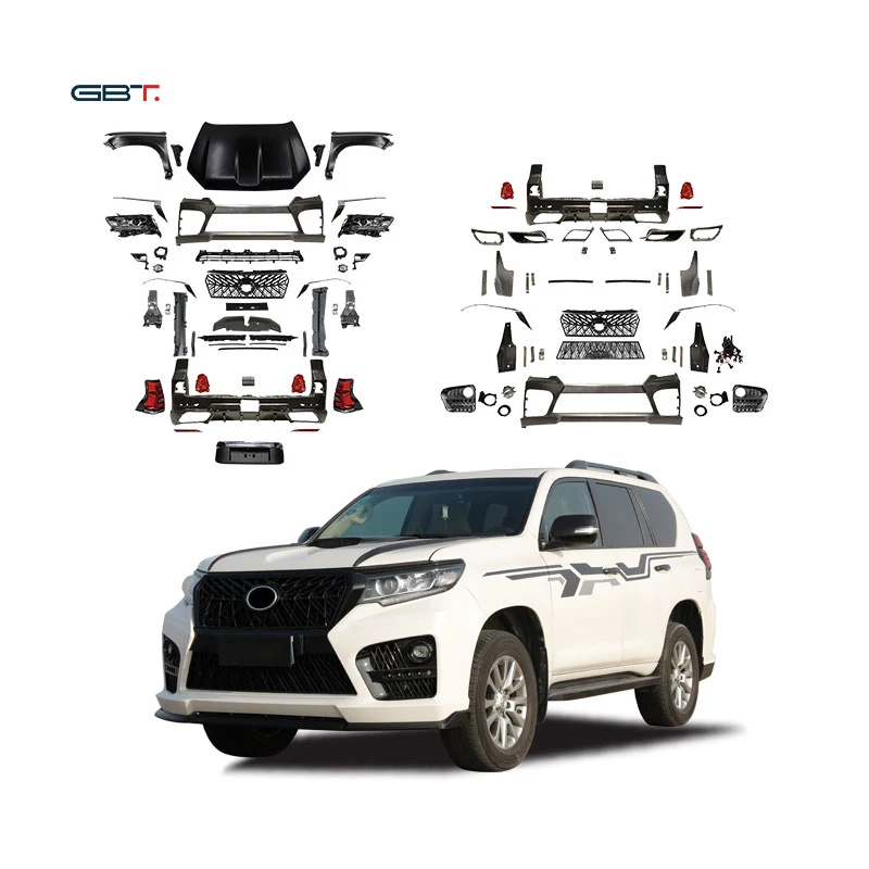 GBT Prado E Model Car Upgrade Conversion Kit For 2010-2017 Toyota Prado Body Kit Fj150 Facelift Modification Accessories