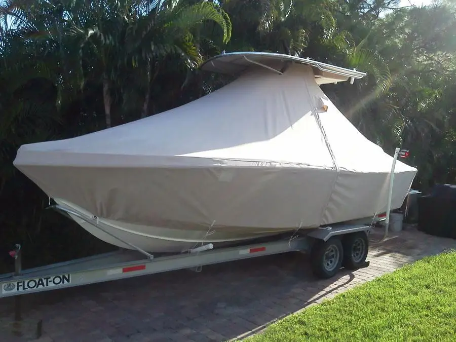 Waterproof Heavy Duty UV Resistant Center Console Sailboat Cover