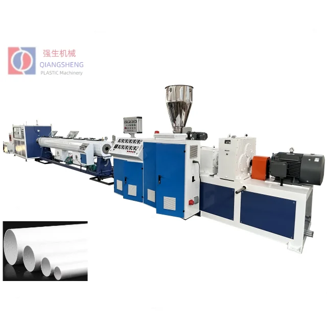 Plastic PE HDPE LDPE PPR UPVC CPVC PVC Pipe Water Gas Oil Supply Pipe Tube Extrusion Twin Double Screw Extruder Making Machine