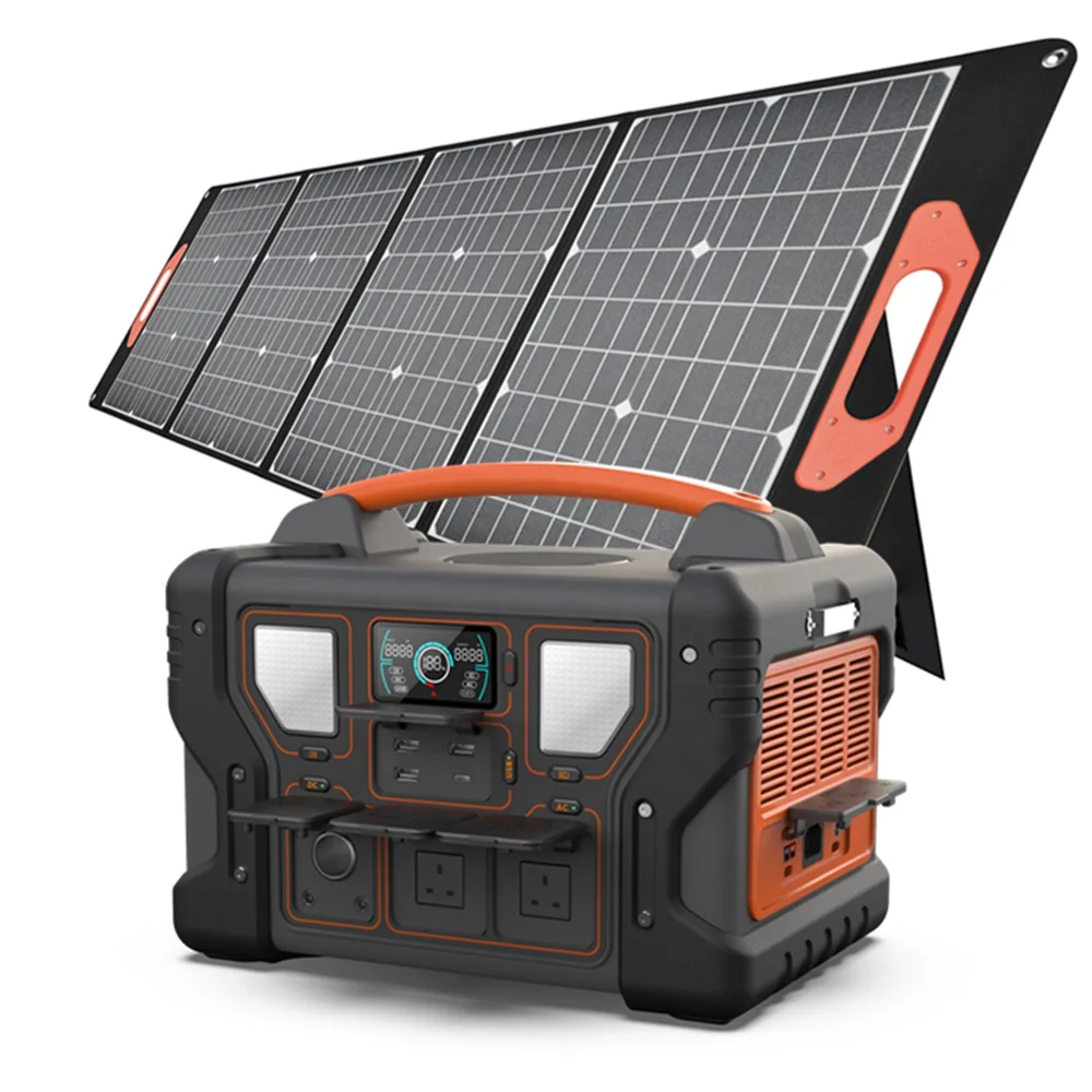 110V 220V 500W Outdoor Energy Storage Fast Charger Emergency Portable Power Station Lithium Battery Solar Generator For Home use