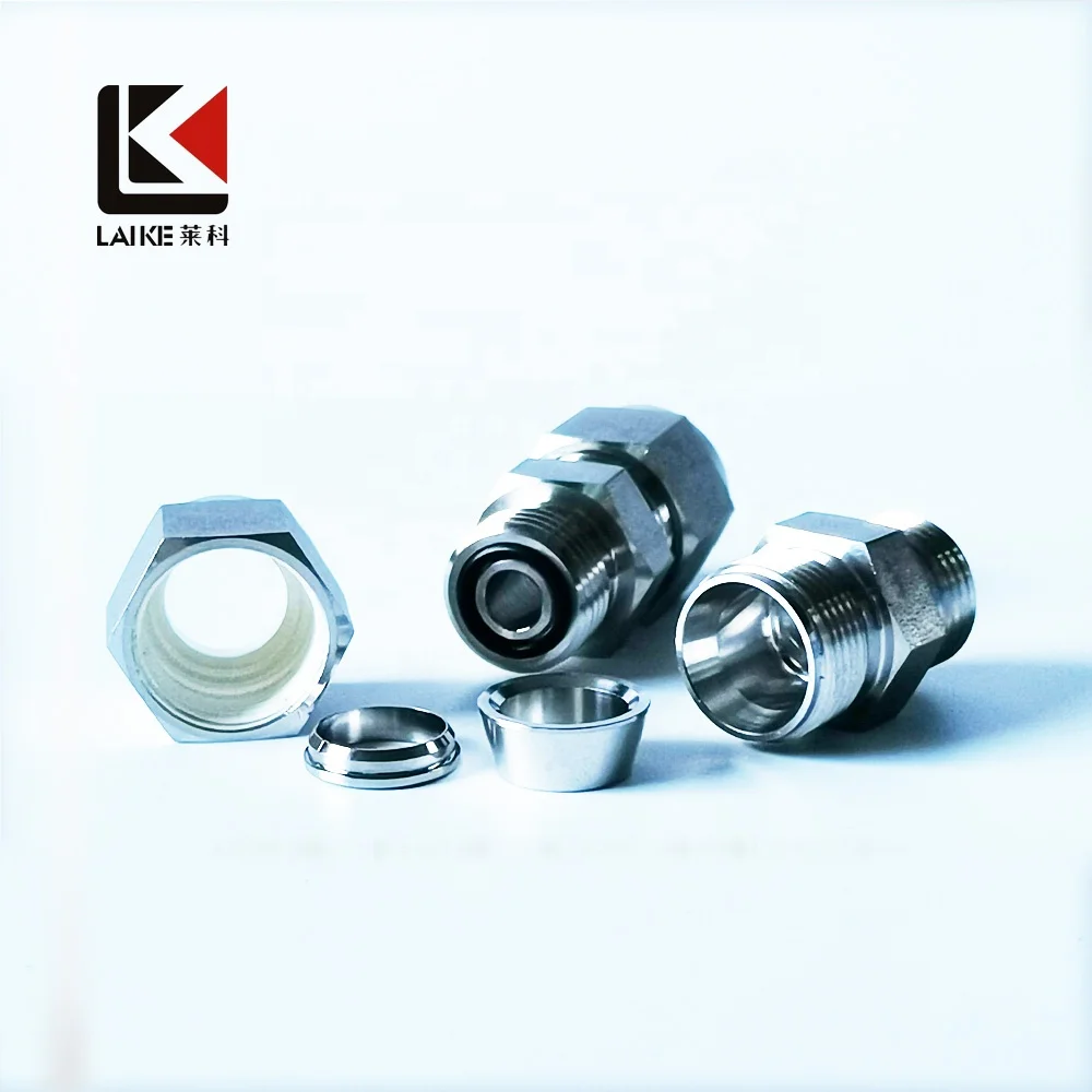 Stainless Steel Compression Tube Fitting with Double Ferrule in Union, Reduce, Elbow, Tee Shape