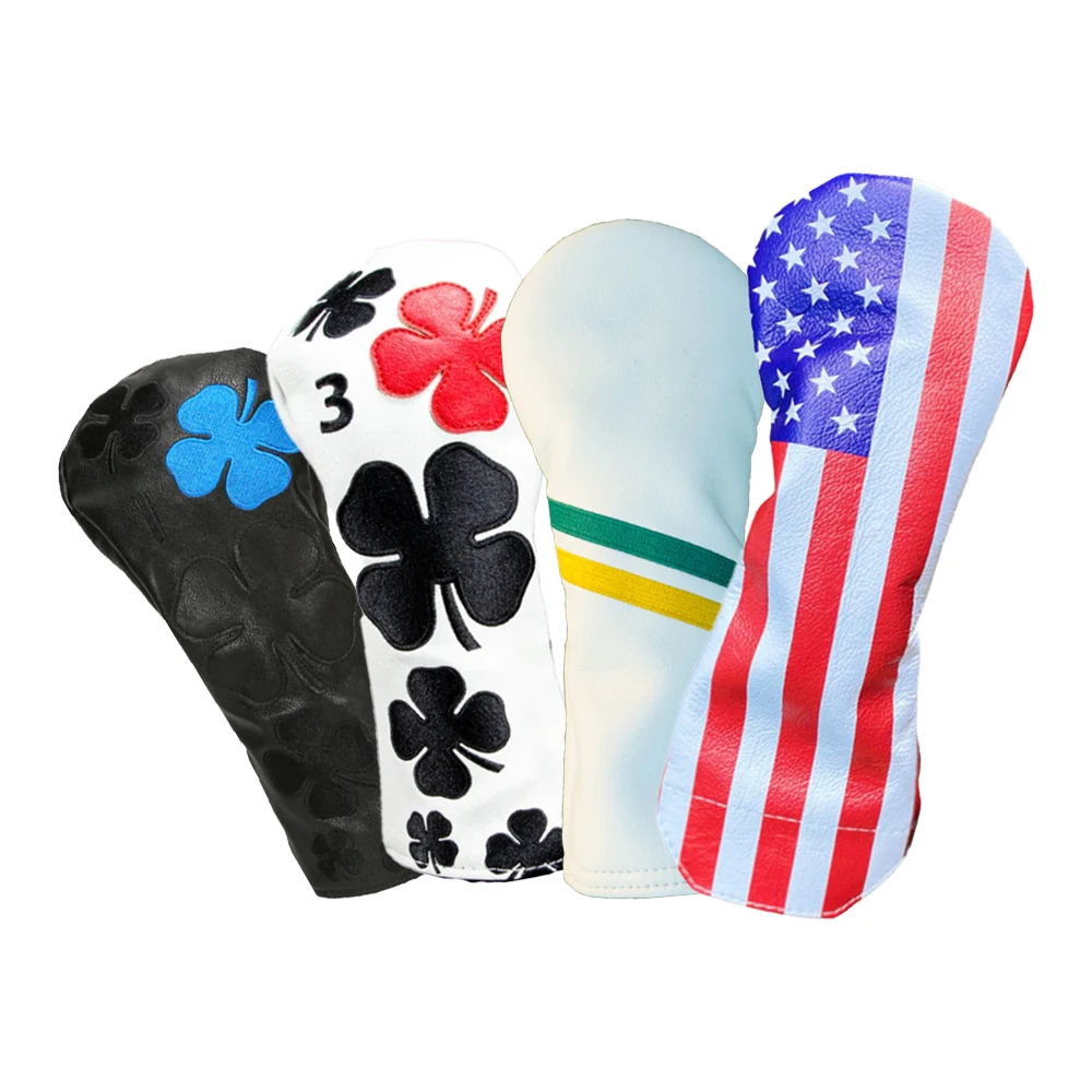 PRIMUS GOLF Manufacturer OEM/ODM driver golf headcover custom embroidery pu leather golf club head covers