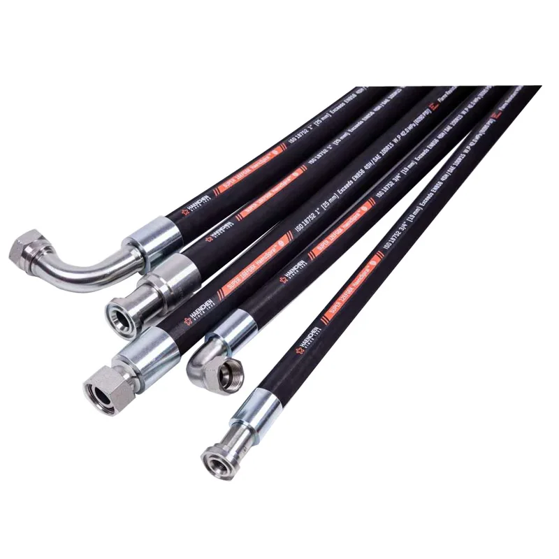 High Quality  flexible hydraulic rubber hose R1 R2 R12 R13 for Mechanical equipment