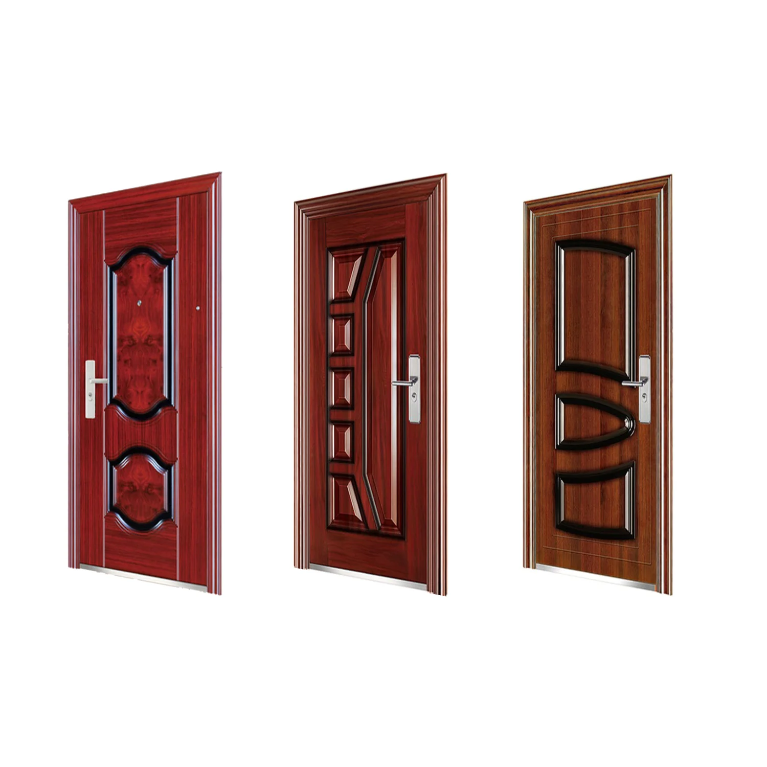 Factory Wholesale Very Cheap Price Luxury Design Metal Security front Entry Doors
