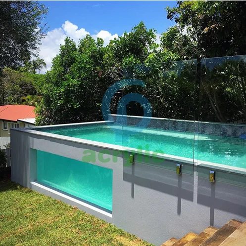 PG Modern Plexiglass Glass Wall Acrylic Product Swimming Pool