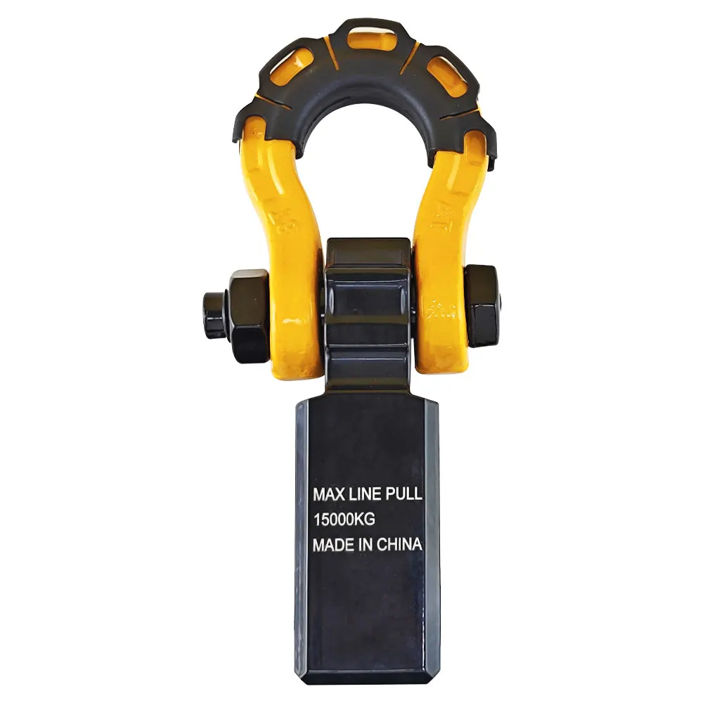 Trailer Tow Hitch Shackle Bracket 2 inch Receiver 3/4 inch 22000 lb Recovery Bow Shackle