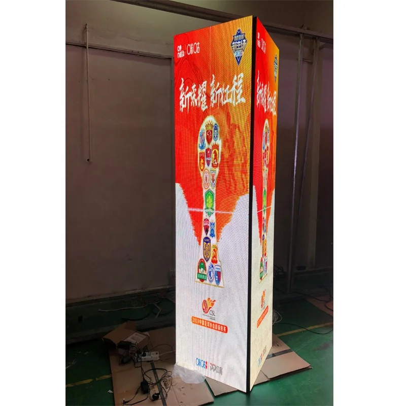 GOB P2.5 digital display with wheels portable wall led display led poster screen outdoor display stand customized led screen