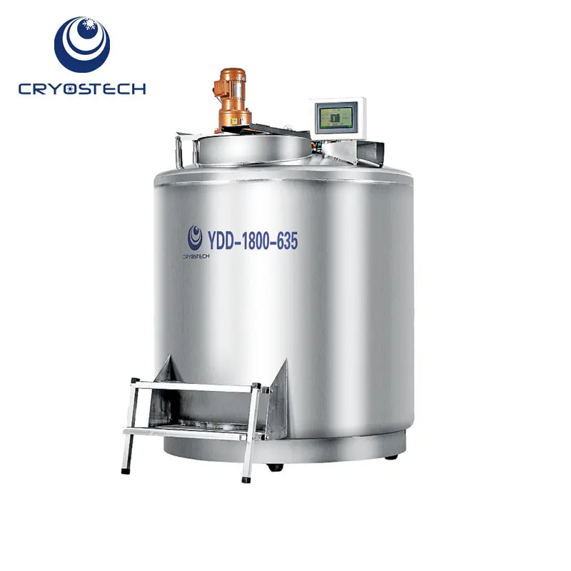 Cryogenic Storage Vessel Nitrogen Cryobank Laboratory Refrigerator With Cryo Preservation System Cryo Storage