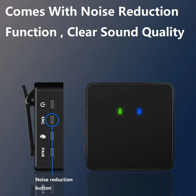 Mcoplus 2.4G Wireless Microphone Lavalier Mic for Smartphone Phone DSLR Camera DV Youtobe Tiktok Vlog Recording