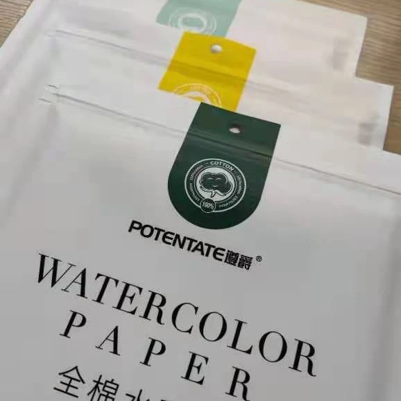 100% Cotton zip lock bag 10sheets Rough Potentate Artist Painting Drawing Watercolor Paper
