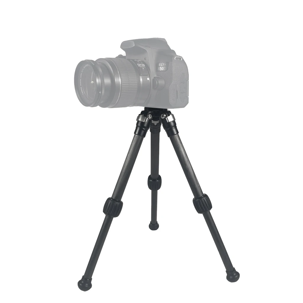 Carbon Fiber Tripod Extended Professional Table Stand Camera Live Tripod Adjustable Height with 1/4 Screw Tripod for SLR Camera