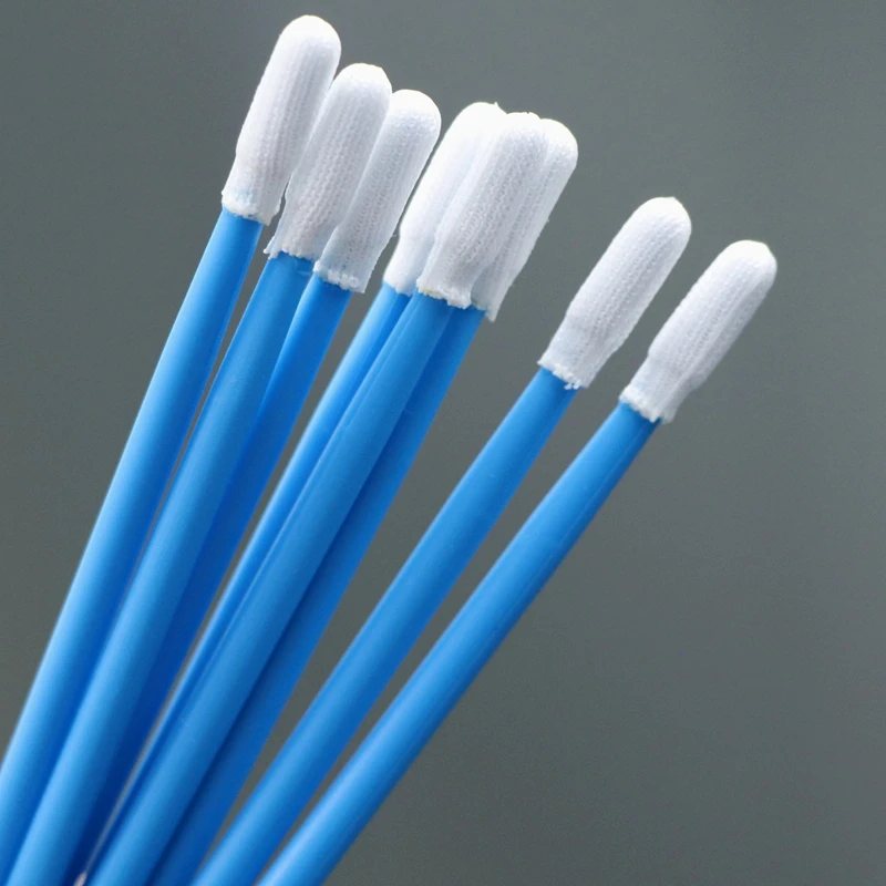 743 Lint Free Small ESD Cleanroom Swab Factory Detailing Cleaning Polyester Swab Suppliers