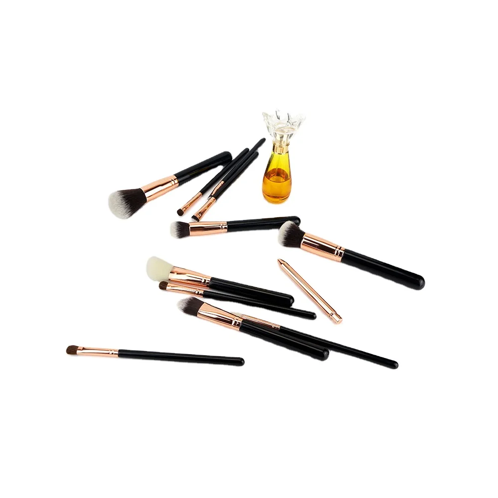 
Makeup brush set 12 pieces, OEM high-end makeup brush wholesale, beauty tools private customized label 