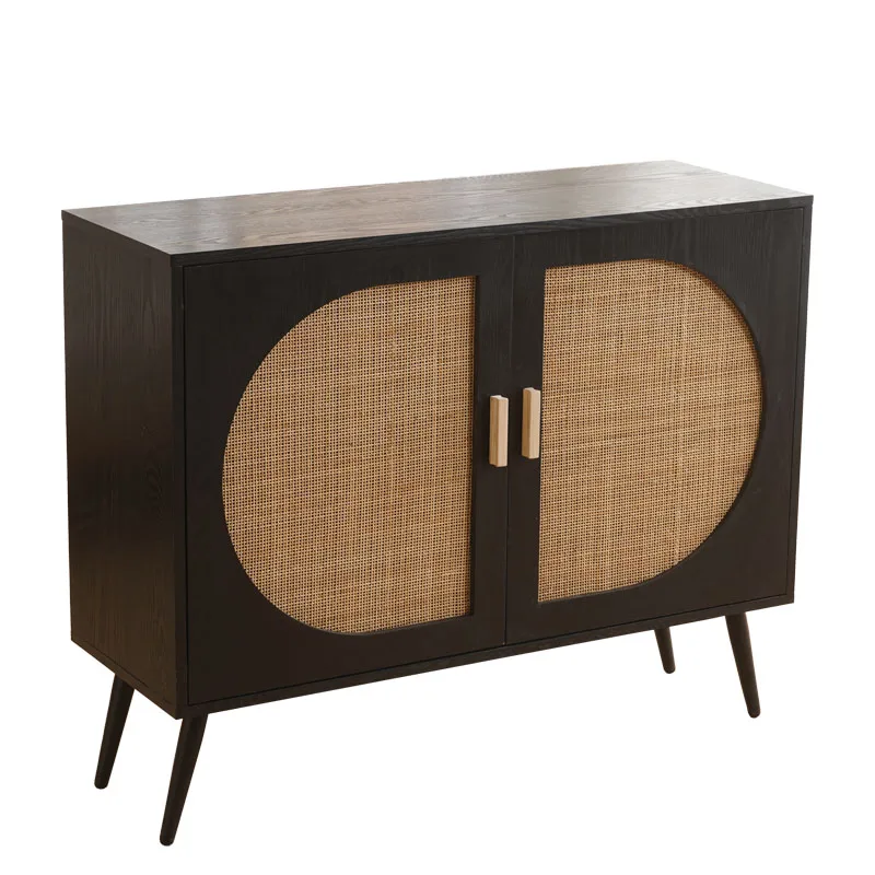 Living room furniture sideboard home two doors display wooden cabinets