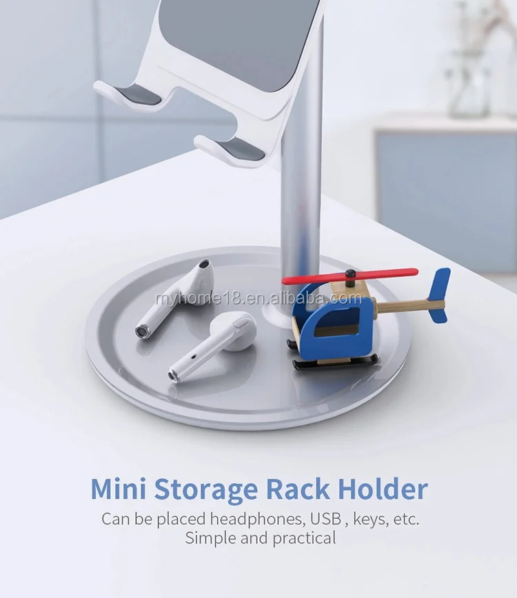 Telescopic Foldable Desktop Holder Aluminum Alloy Support for Mobile Phone For Desk Tablet Bracket Stand